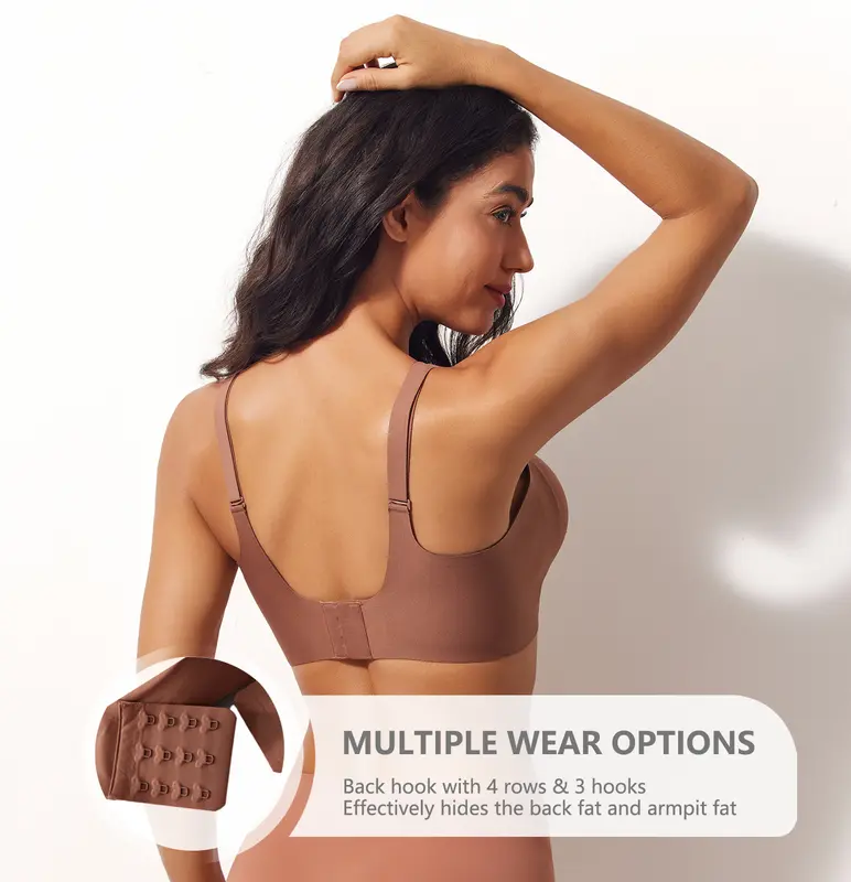 Pack 3 unt. - Midnight Blossom Wireless Bra – Lift & Softness for Women (MB)